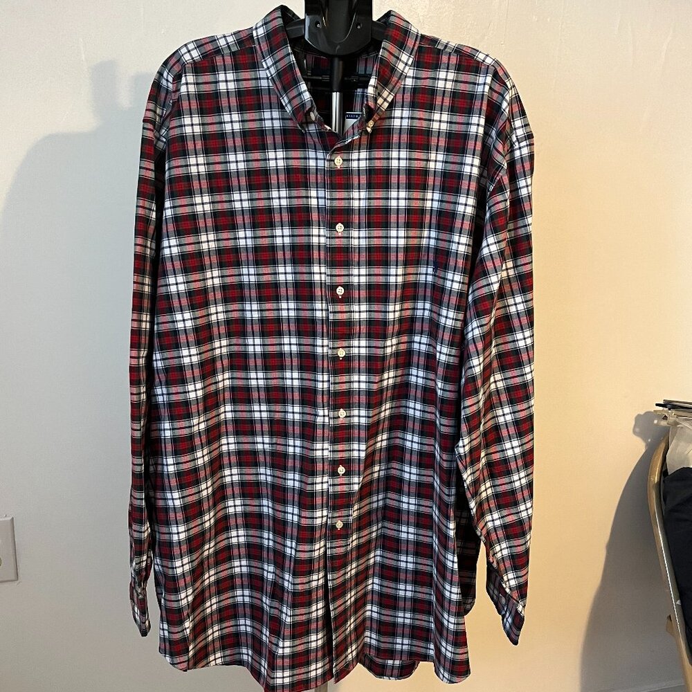 Ralph Lauren Long Sleeve Plaid Oxford Mens Shirt Size 4XT